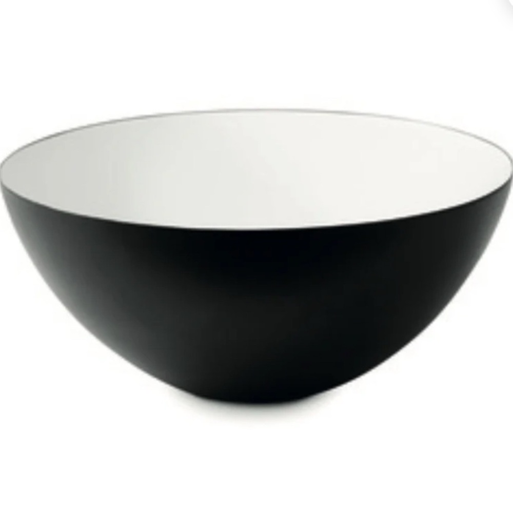 Normann Copenhagen Black and White Serve Bowl